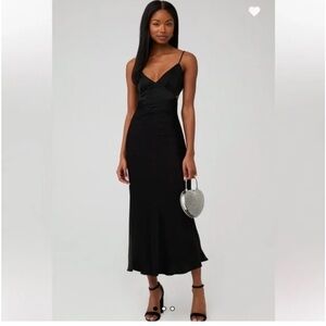 Bardot Black Melinda Slip Dress Size Medium